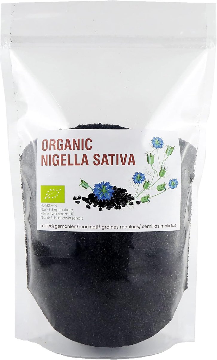 Ground organic Nigella seeds, for soups, Black cumin ground Nigelle, Nigella Sativa 900g - ShopVlot