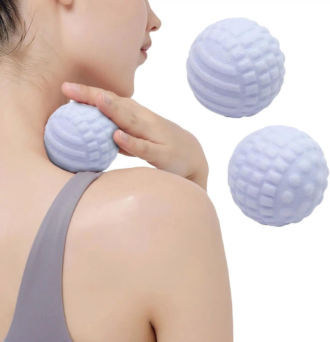 2 stuks massageballen 4,7 cm, blauwe fasciabal voor voeten - ShopVlot