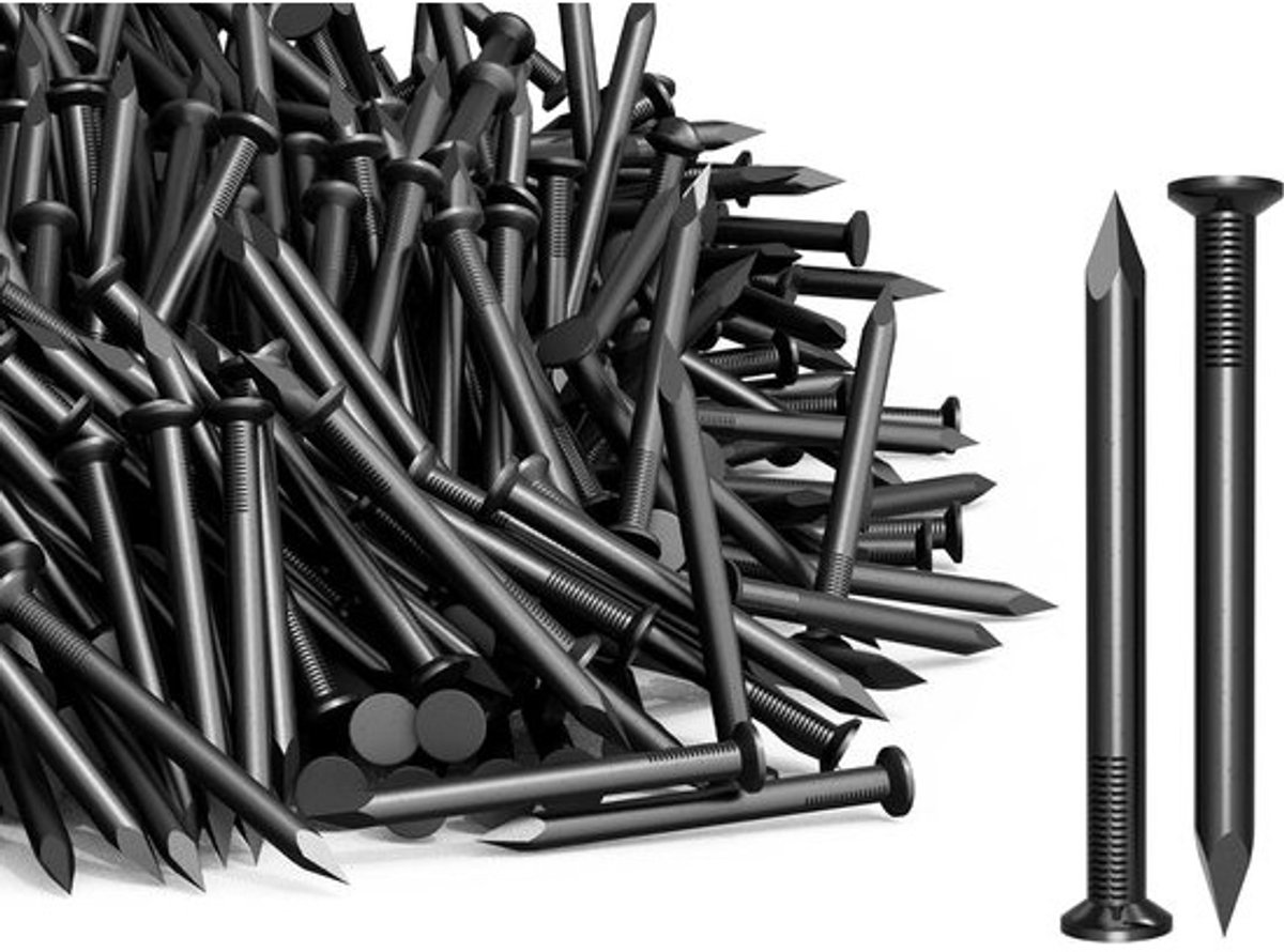 35 stuks stalen spijkers 80 mm voor beton, baksteen en hout