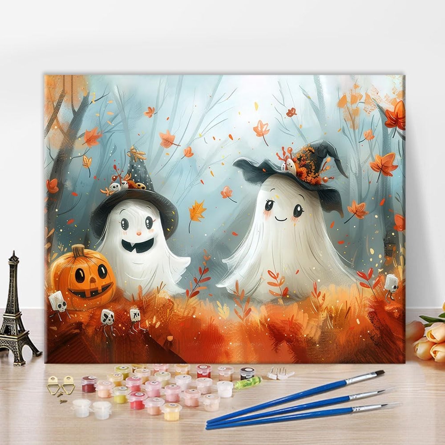 Verf op Nummer Sets voor Beginners met Halloween Thema