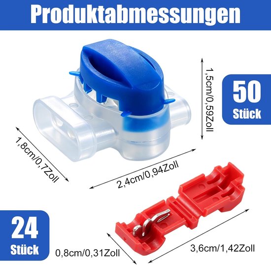 Kabelconnector voor robotmaaier en T-aftakconnector — afbeelding 2