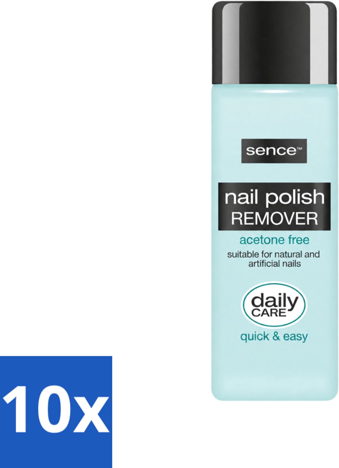 10 x Sence - Acetonvrij - Nagellakremover - Pompflacon - 175 ml - Voordeelverpakking - 10 stuks