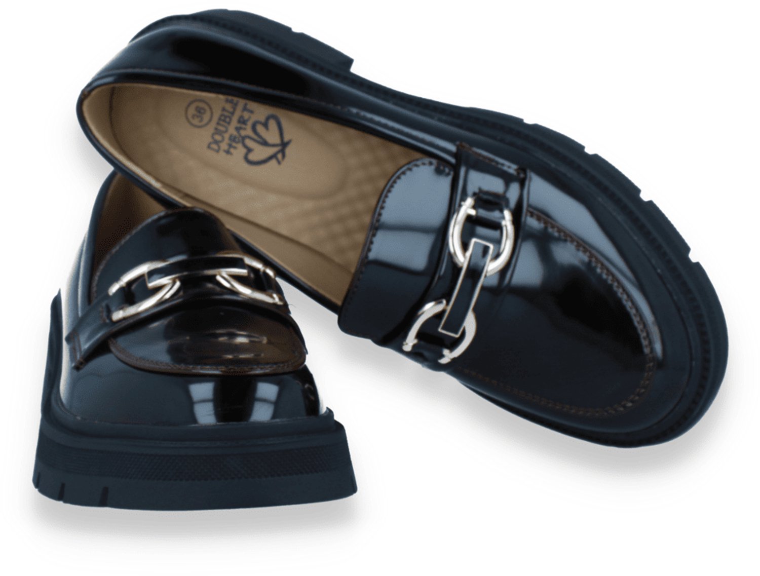 Double Heart Dames Mocassin | Bordeaux | Maat: 39