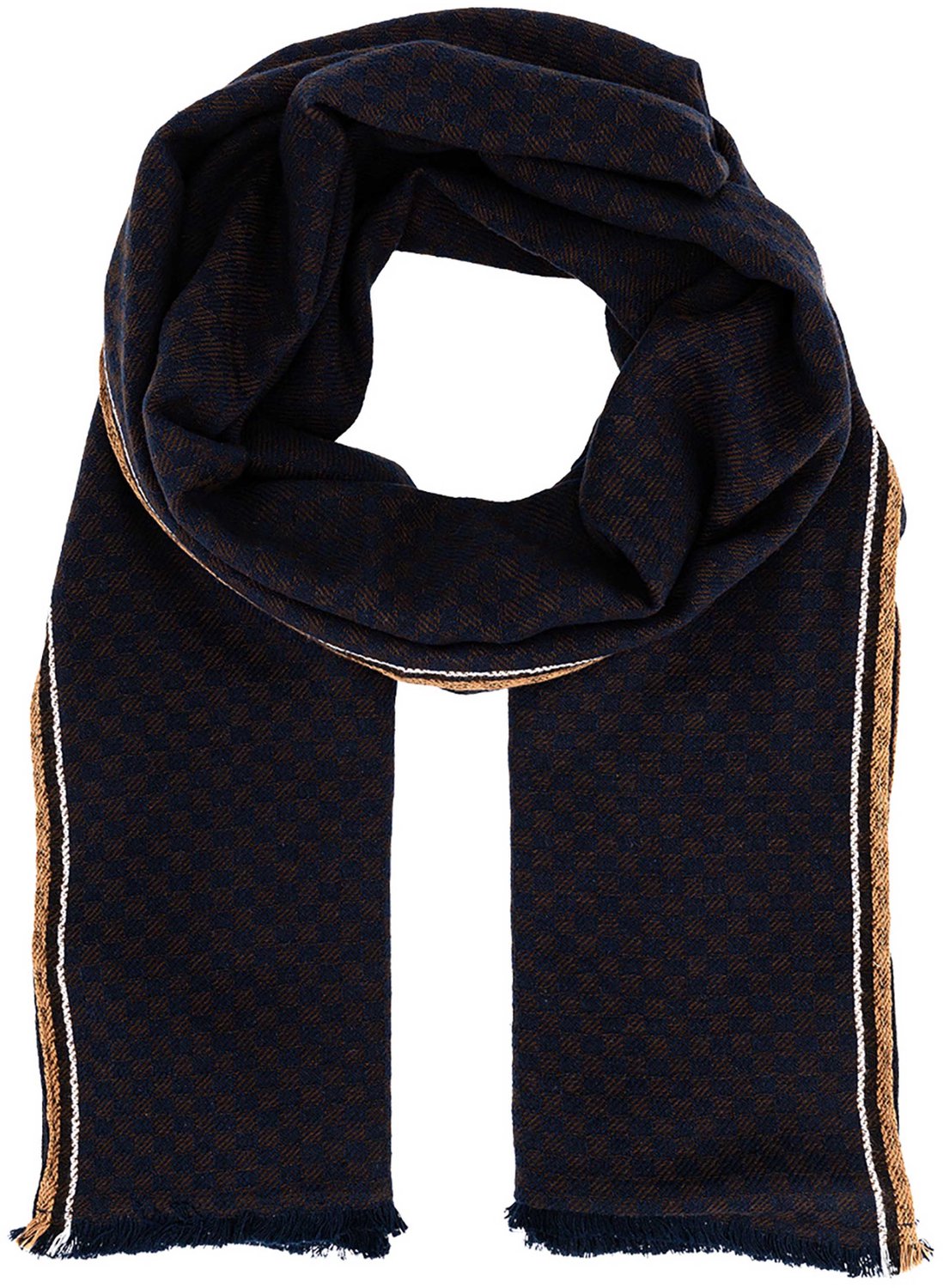 LINDENMANN heren sjaal - cognac