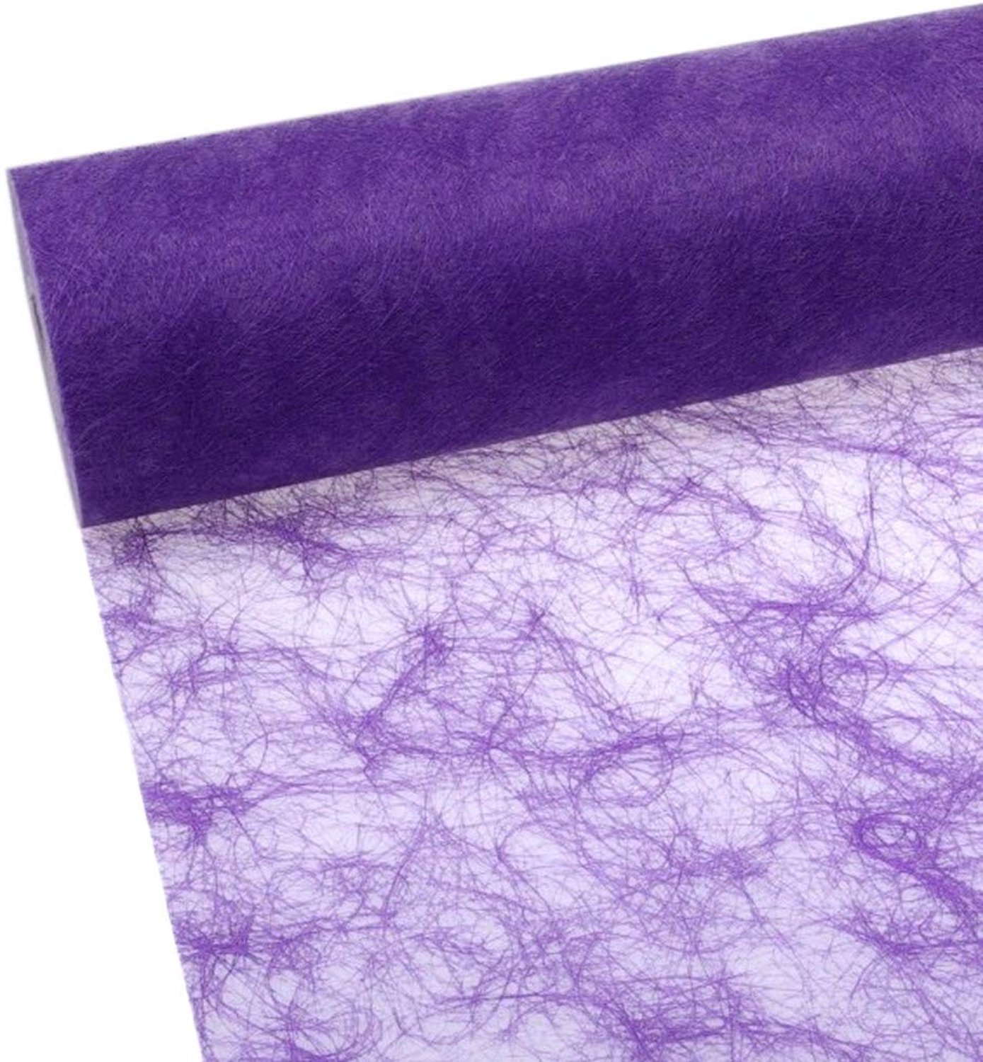 Tafelband 25 m met 100 Decoratieve Sterren in Zilver en Lila