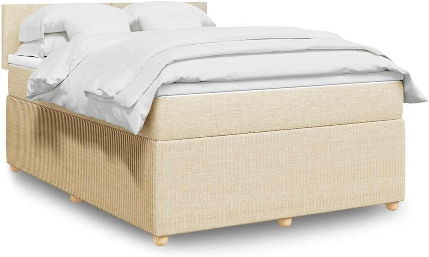 Pocketvering Boxspring Crème 160x200 cm