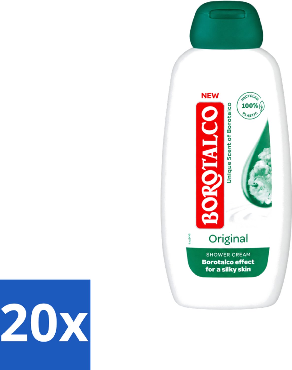 20 x Borotalco – Douchegel – Original – 250 ml - Voordeelverpakking - 20 stuks