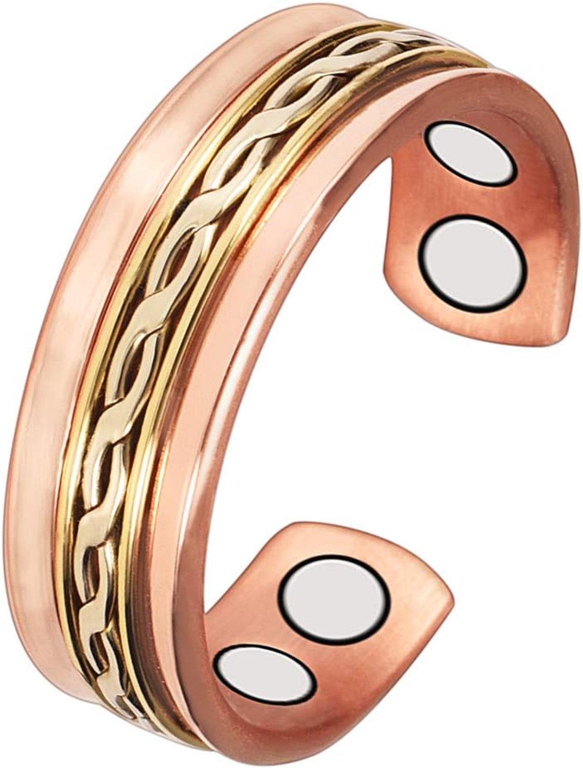 Koperen ring, magnetisch, voor artritis, voor mannen en vrouwen
