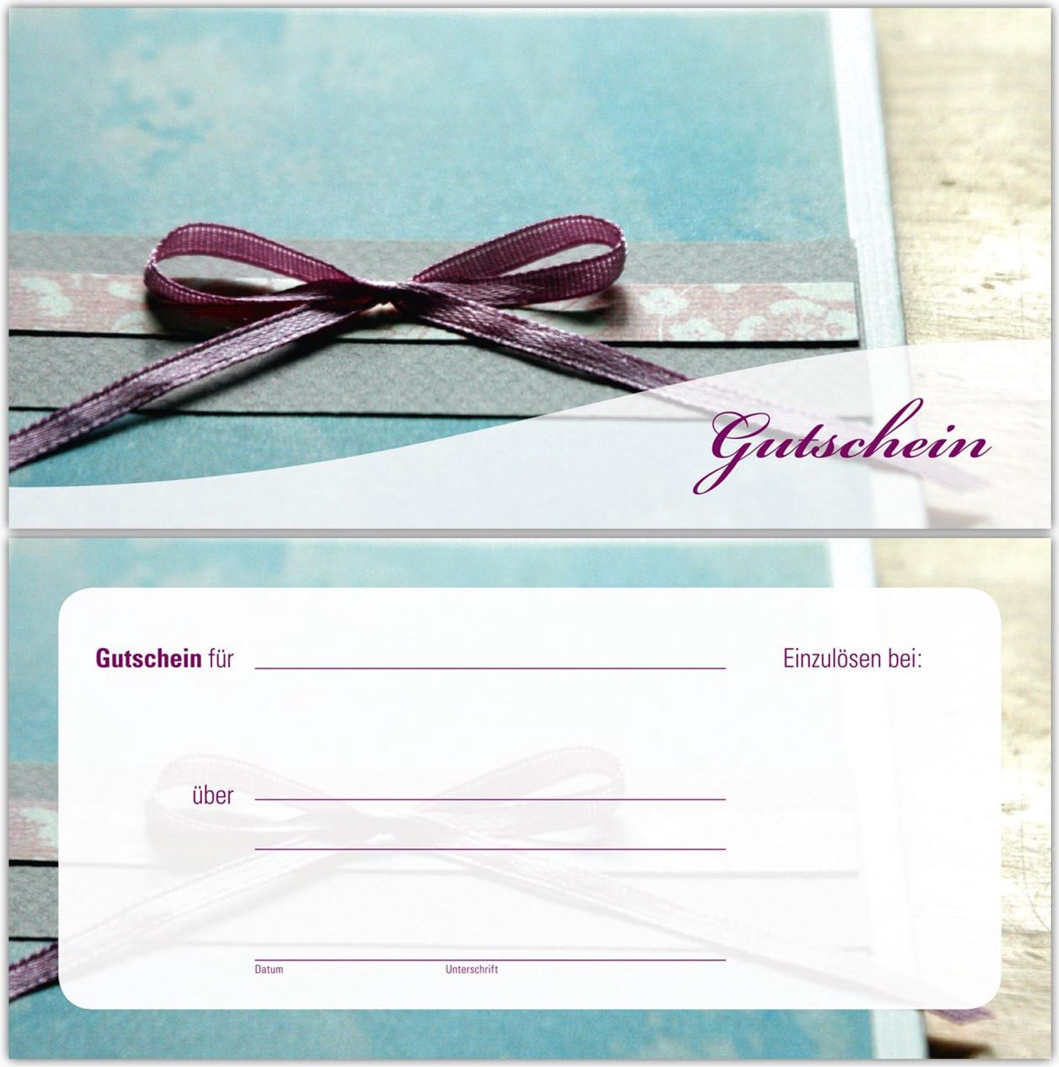 10 waardebonnen cadeaubonnen cadeaubonnen – edele neutraal strik
