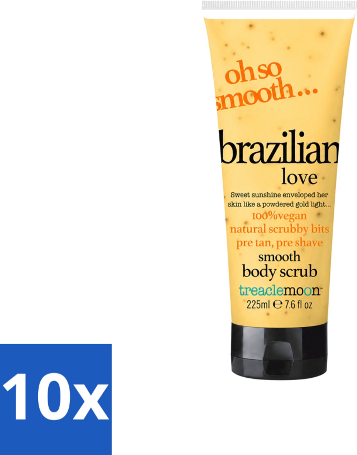 10 x Treaclemoon – Body Scrub – Brazilian Love – 225 ml - Voordeelverpakking - 10 stuks