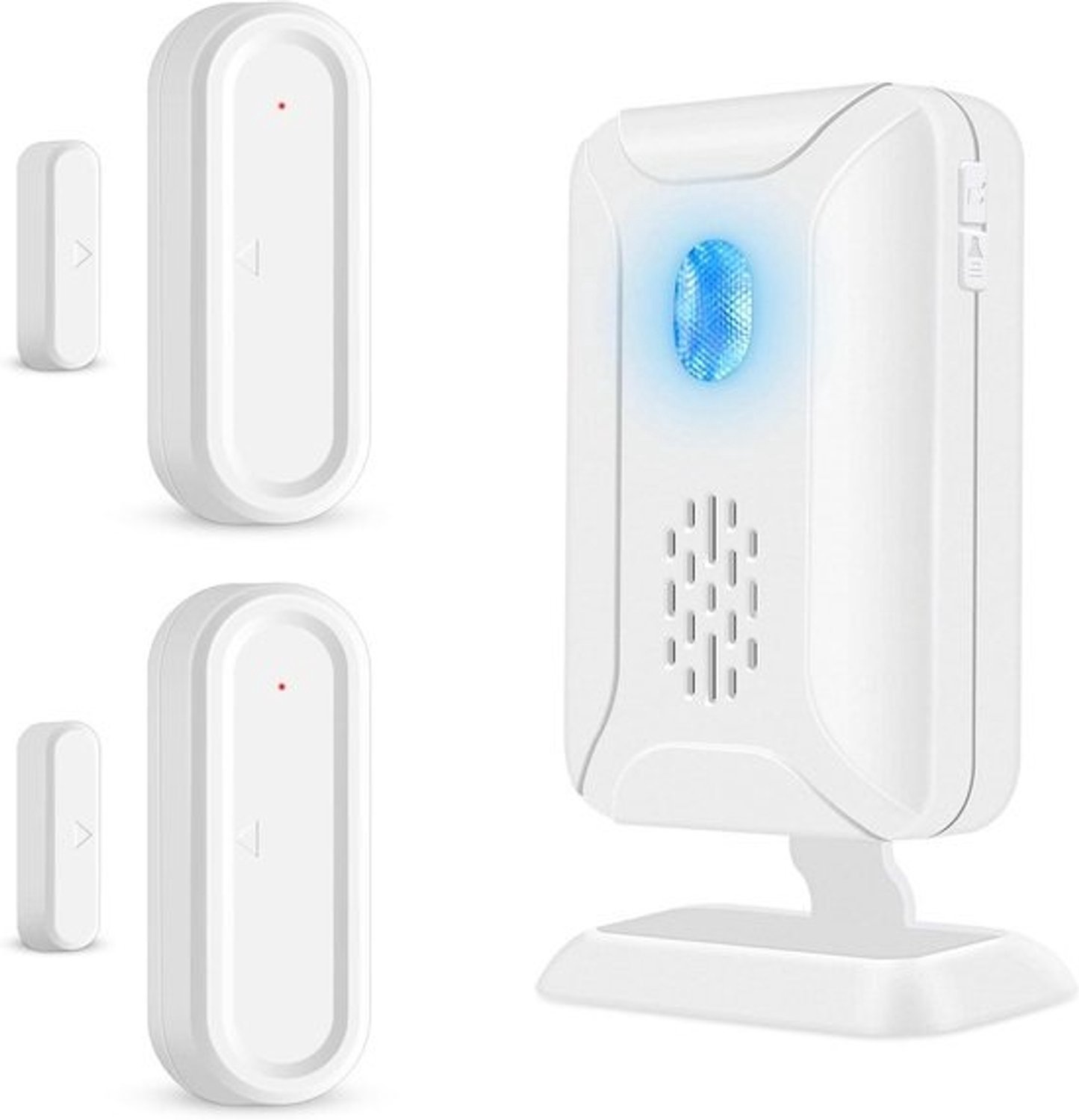Draadloze deursensor - Alarmsysteem - Voor winkelbeveiliging - 600 meter bereik - 2 sensoren - 1 ontvanger
