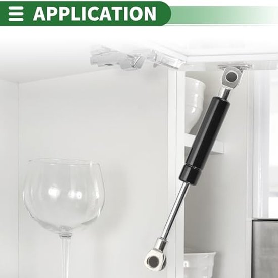 Universele Lift Ondersteunt Struts Gas Lente - Zwart 6 Inch 2 Stuks — afbeelding 3