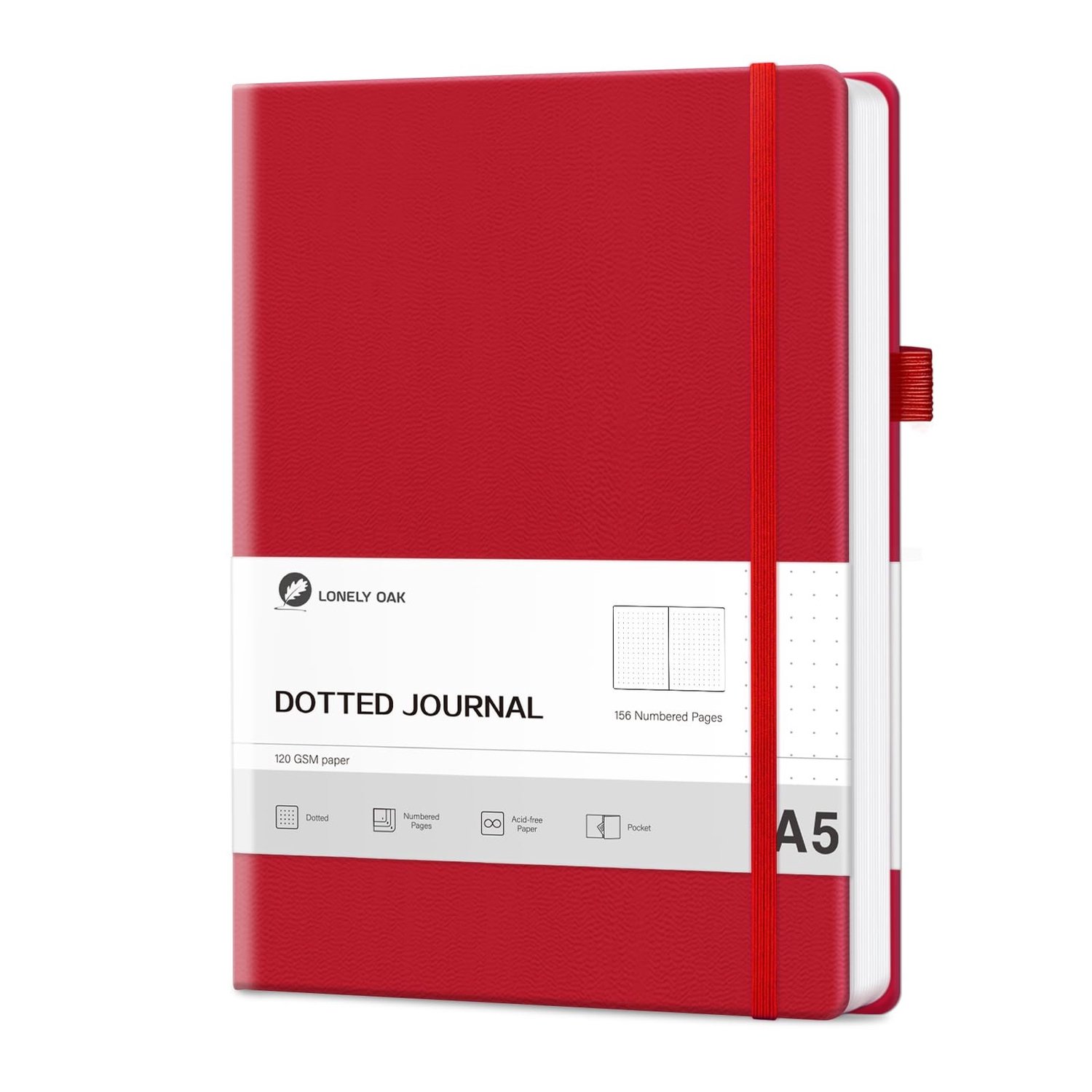 Dotted Line Bullet Journal - A5 Hardcover Schrijfnotitieboek