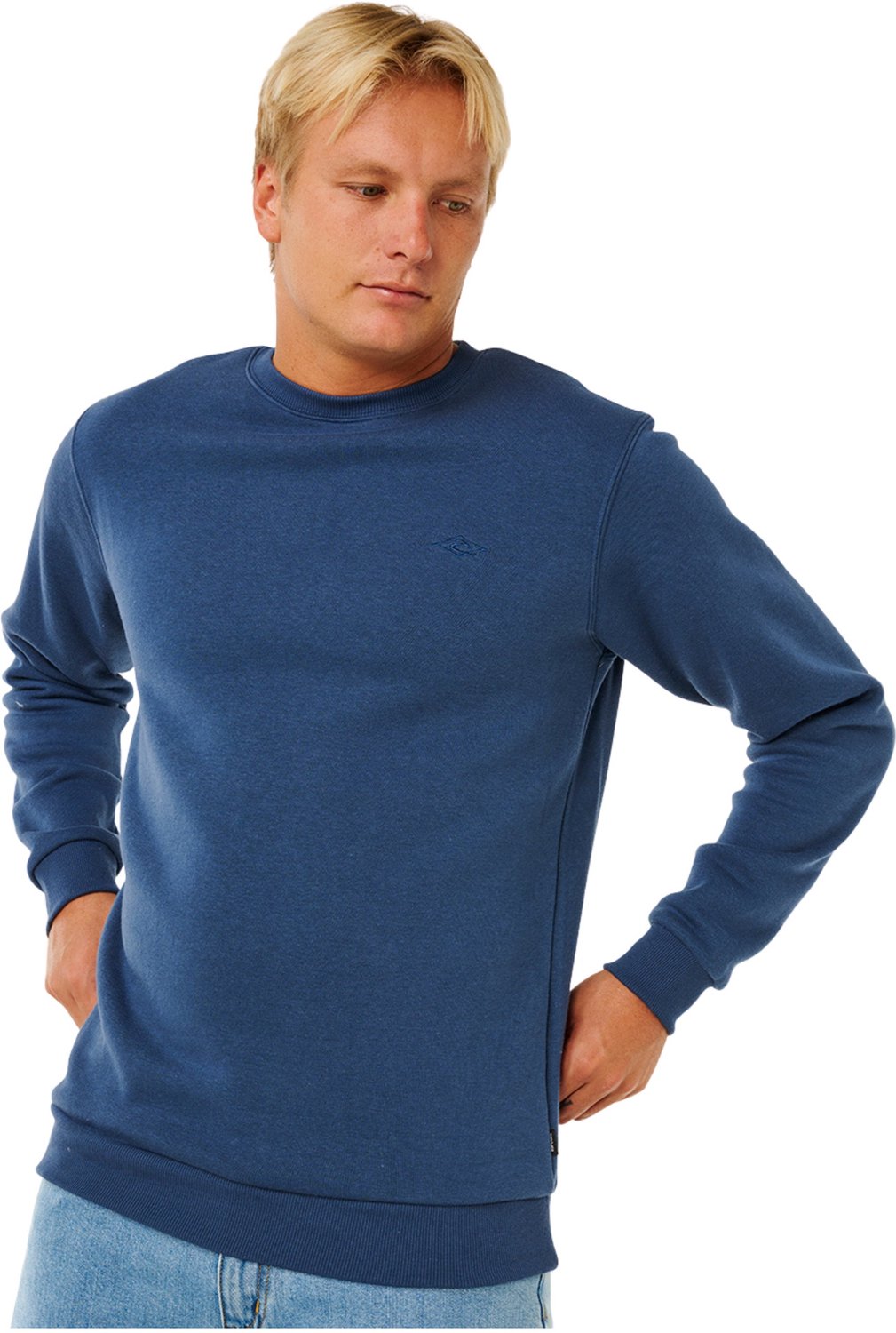 2026 Rip Curl Heren Klassieke Surf Crew Sweatshirt Light Blauw