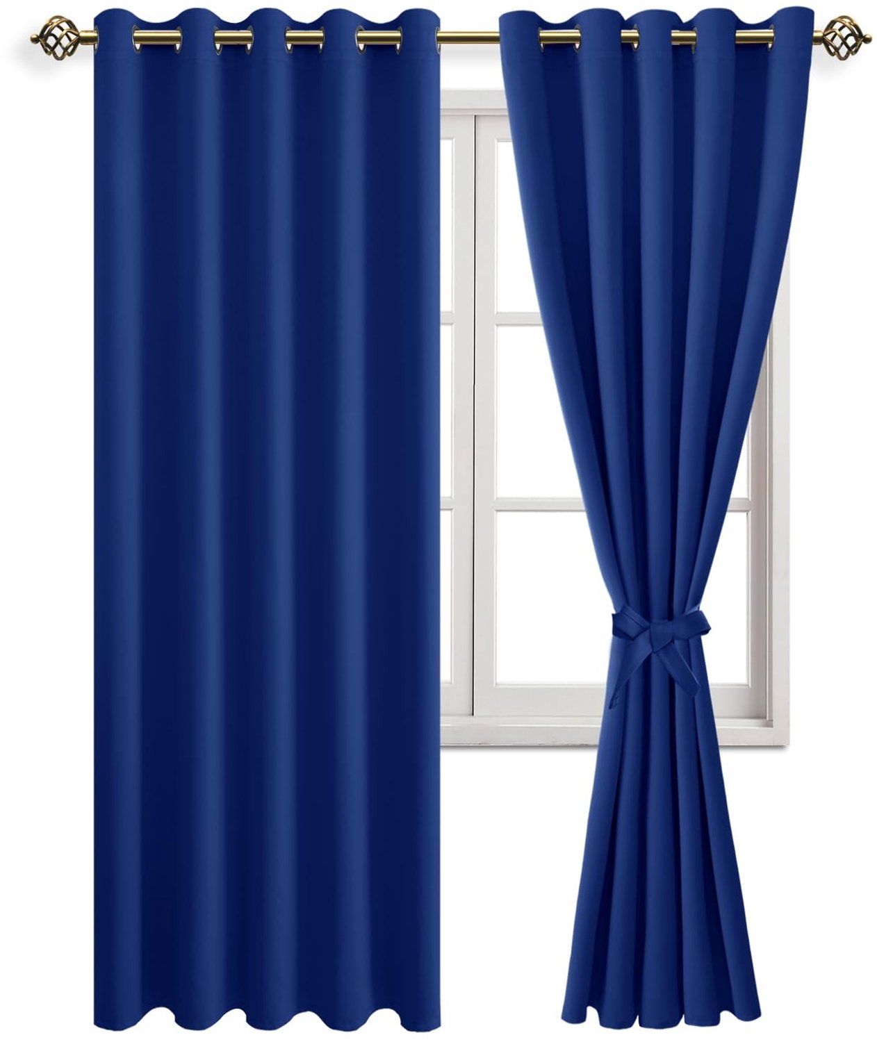 Verduisterende Gordijnen Grommet Koninklijk Blauw 228 x 167 cm