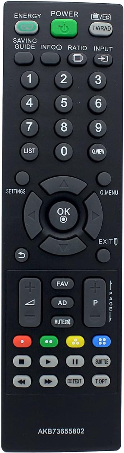 Afstandsbediening Vervanging voor LG LED LCD TV 19LS3500 19LS3500ZA 22LS3500 26LS3500 32LS5600 32CS460 32LS3500 37LS5600 42LS344 50 42 LS5600 42LS5600-ZC 42PA4500 42PA4500ZF 47LS5600