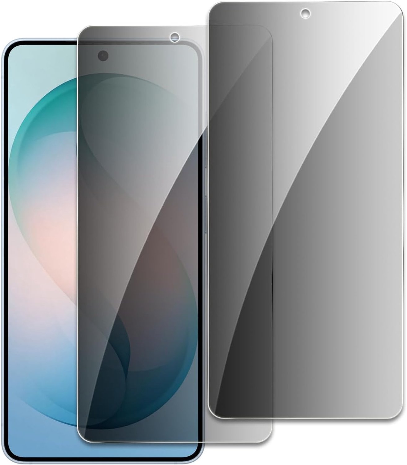 Screenprotector voor Samsung Galaxy S26, anti-spy van gehard glas, hardheid 9H, krasbestendig, anti-vingerafdruk, luchtbelvrij, eenvoudige installatie, 2 stuks