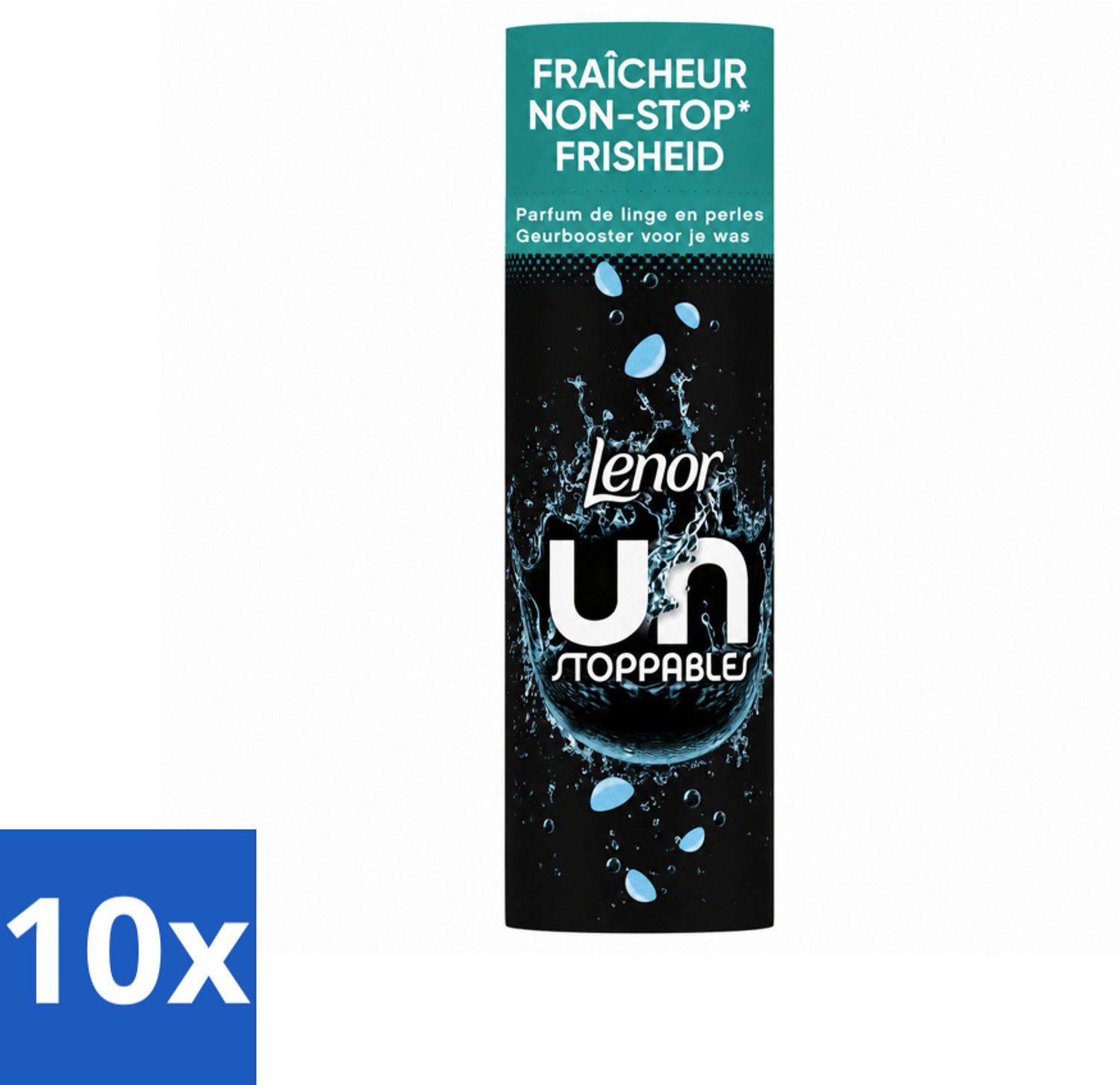 10 x Lenor Unstoppables - Geurbooster - Fris - Non-Stop Frisheid - 19 Wasbeurten - Voordeelverpakking - 10 stuks