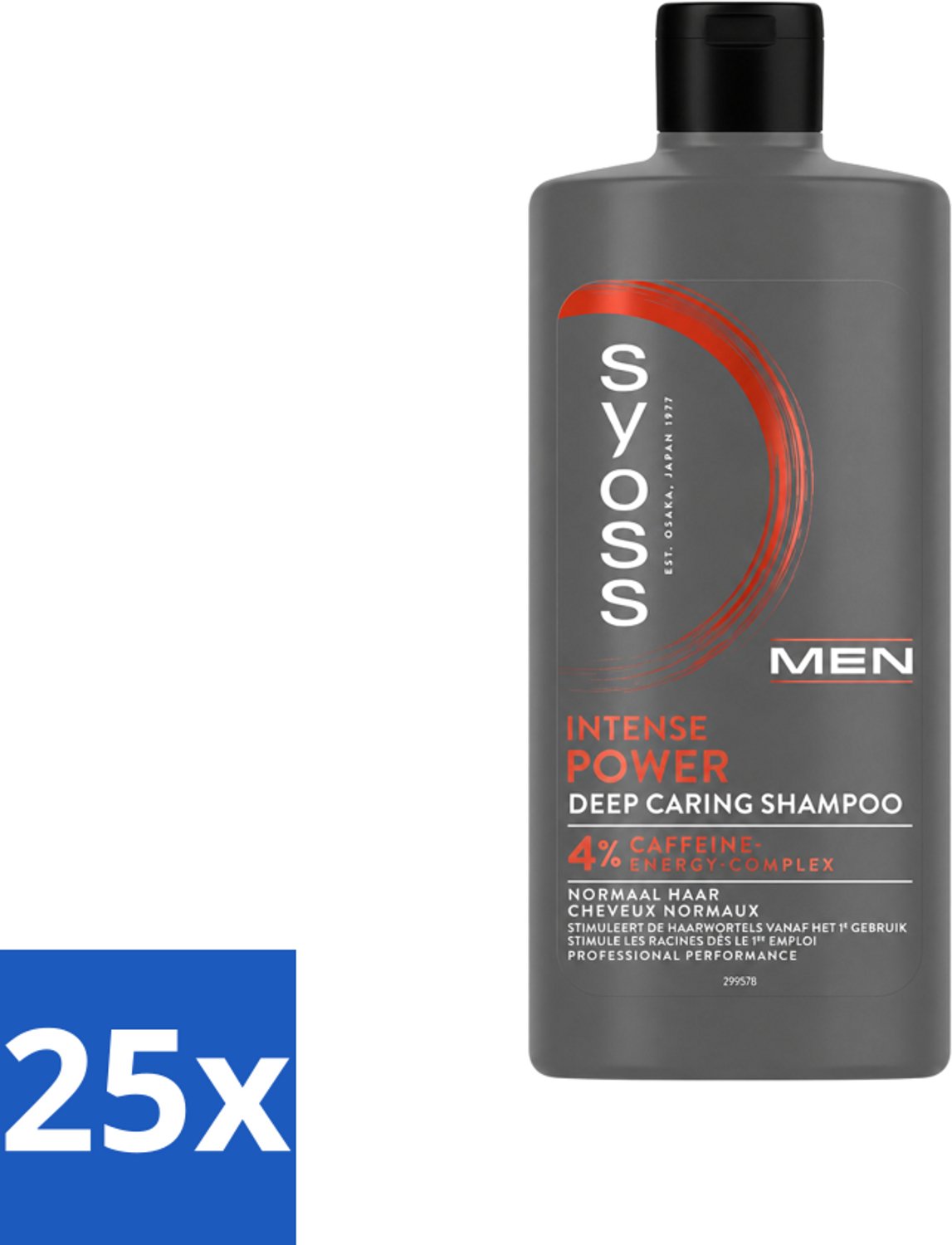 25 x SYOSS - Men Power - Shampoo - Langdurige Styling - 440ml - Voordeelverpakking - 25 stuks