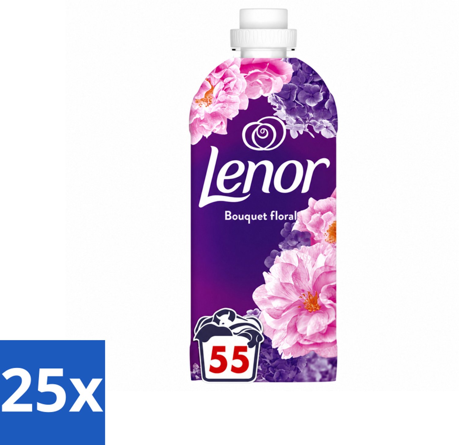 25 x Lenor - Wasverzachter - Bloemenboeket - Fris & Zacht - 55 Wasbeurten - Voordeelverpakking - 25 stuks