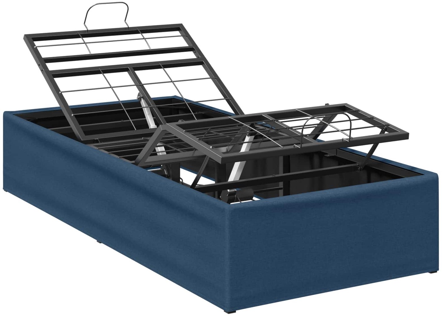 vidaXL Elektrisch - Verstelbaar - Bed - Frame - Blauw - 190 - x - 90 - x - 33,5 cm - Staal