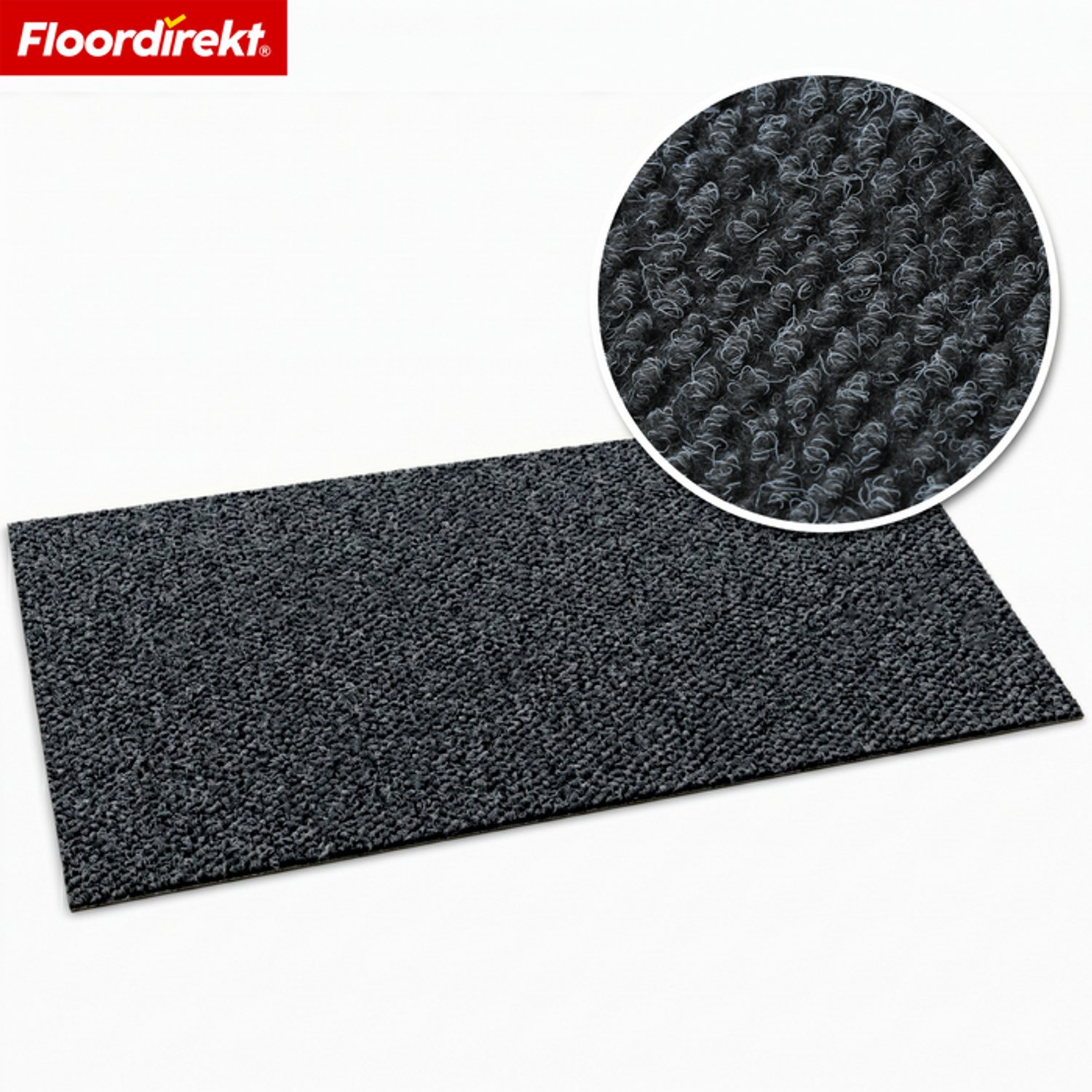 Floordirekt Hong Kong Pro Schoonloopmat - Antislip - Antraciet - 80 x 150 cm