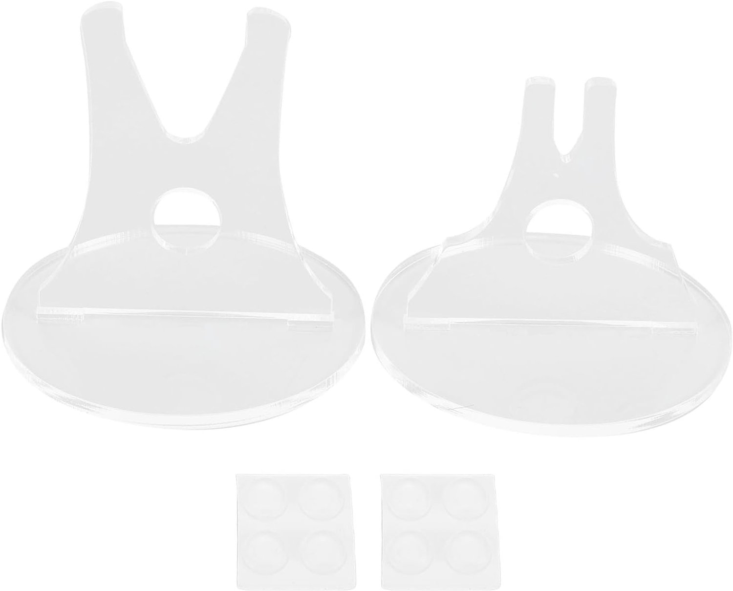 Zwaardstandaard, Kort Lang Zwaard Acryl Desktop Display Houder met Antislip Pads voor Keuken Woonkamer Slaapkamer (Transparant)