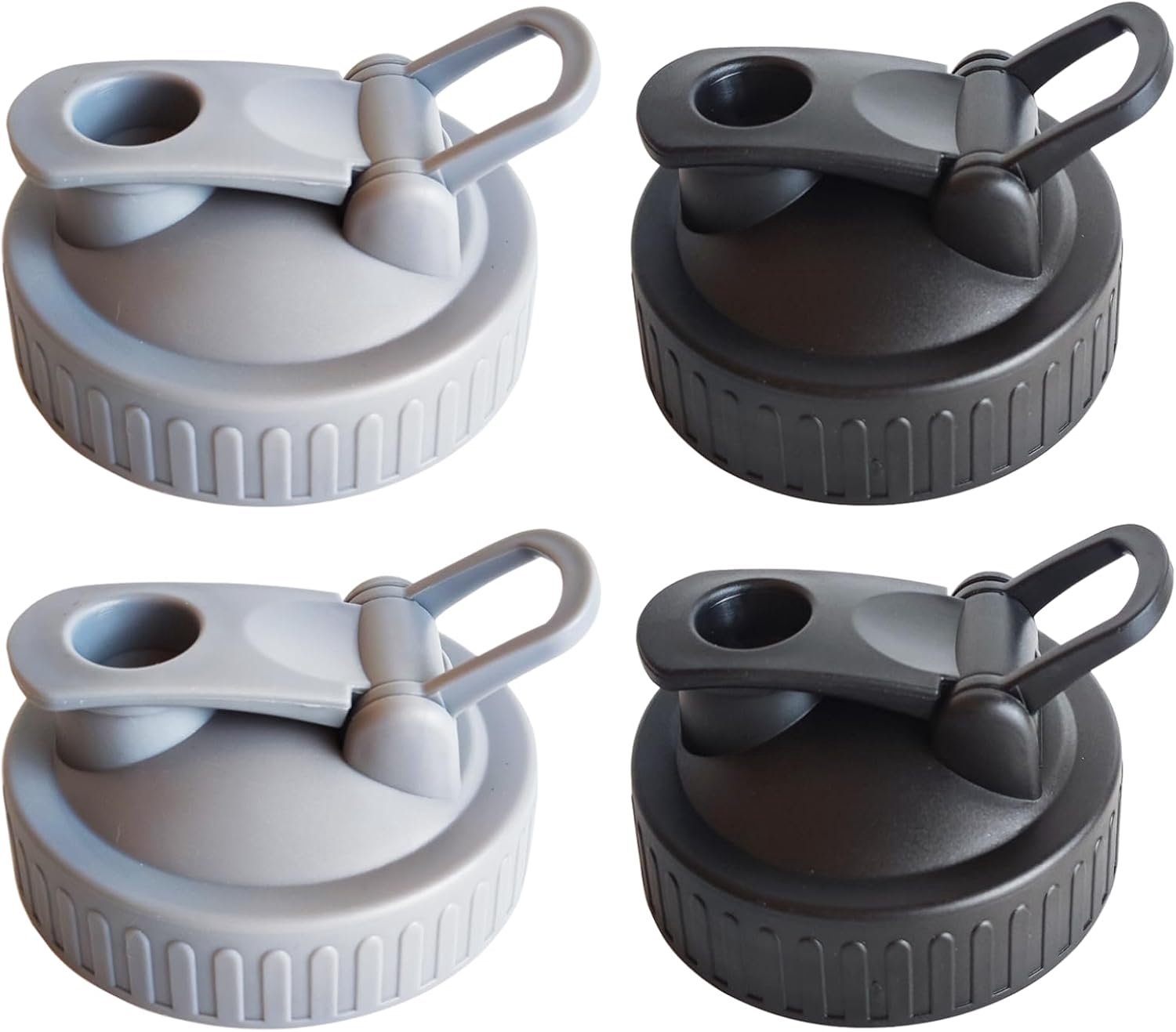 Mason Jar Giet Uitloop Deksel Regelmatige MouthMason Jar Flip Cap Deksel 2.75 inch Lekvrij Gemakkelijk Gieten Uitloop Deksels 4 Stks