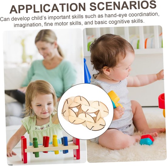 50 Stuks Lege Puzzelstukjes Voor Blokkenmarkers Cadeau Voor Familie En Vrienden — afbeelding 4