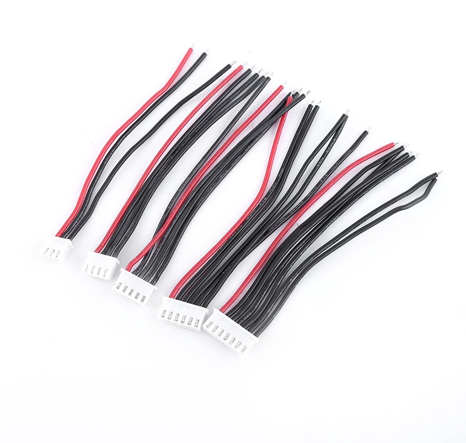 Annadue 10 Stuks 10 Cm 22AWG Silicone Balance Laadkabel Adapter