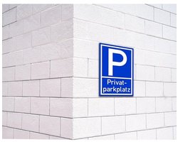 Bord voor privéparkeerplaats - 20 x 30 cm - 3 mm PVC-hardschuim