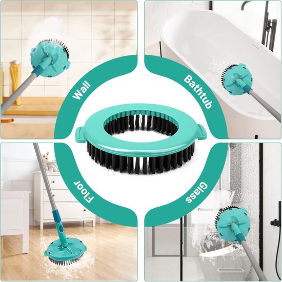 4 stuks voor Leifheit Clean Twist Disc Mop Ergo Spin dweilborstel | Reservekop voor Leifheit mop, voor alle soorten vloeren — afbeelding 5