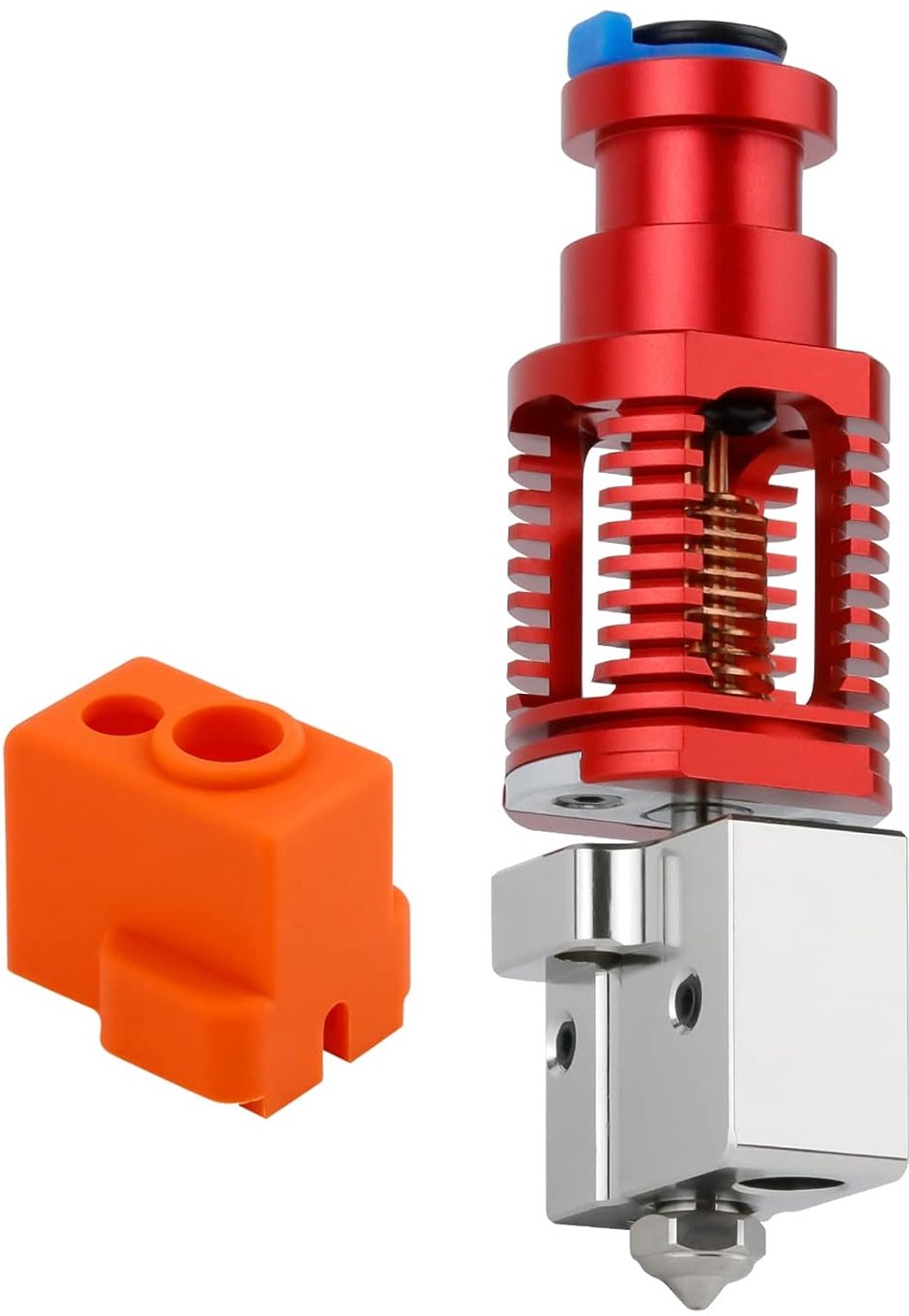 Upgrade tot 500 ℃ Rode Hagedis K1 Vulkaan Alle Metalen Hotend Hoge Stroom Geplateerd Koper Bimetaal Heatbreak Compatibel met Voron 2.4 Prusa I3 MK3S DDB Titan Extruder V6 Hot End 3D Printer