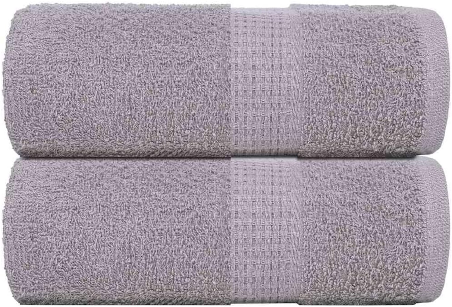 Gastendoekjes, 2 stuks, grijs, 30 x 50 cm, 360 g/m², 100% katoen, badstof handdoeken met ophanglus, absorberende handdoek voor badkamer en keuken, Oeko-Tex-gecertificeerd, zacht