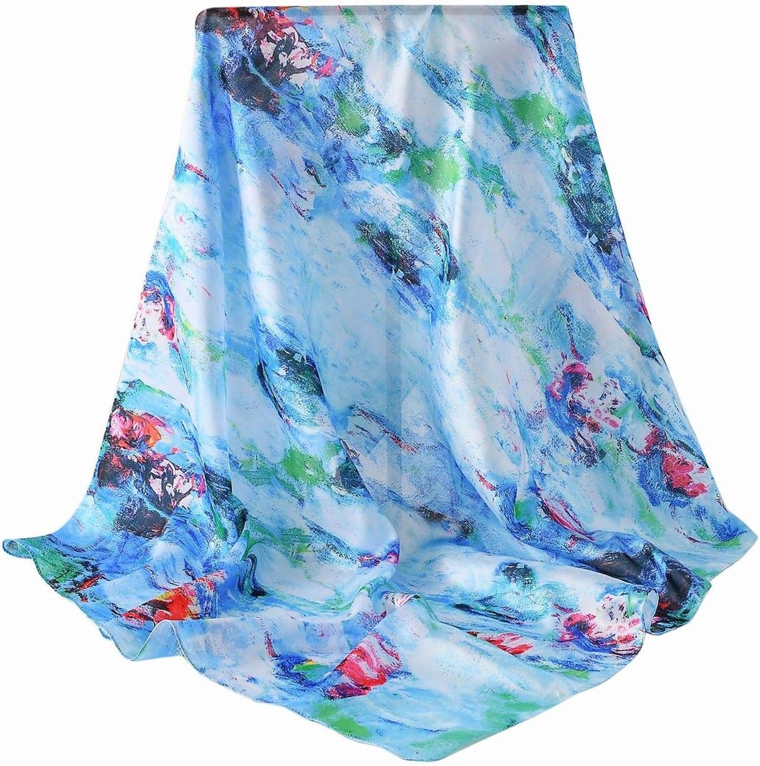 100% Mulberry Zijde Sjaal-Gedrukt of Effen Kleur 35 inch Vierkante Grote Zijde Haar Hoofd Wrap Sjaal Met Geschenkdoos Pakket