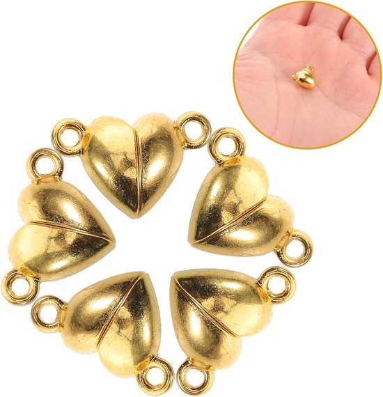 20stuks Hartvormige Magnetische Sluitingen Voor Sieraden Voor Armbanden Kettingen Flexibele Combinatie Voor Persoonlijke Stijl Voor Koppels Alle Gelegenheden — afbeelding 5