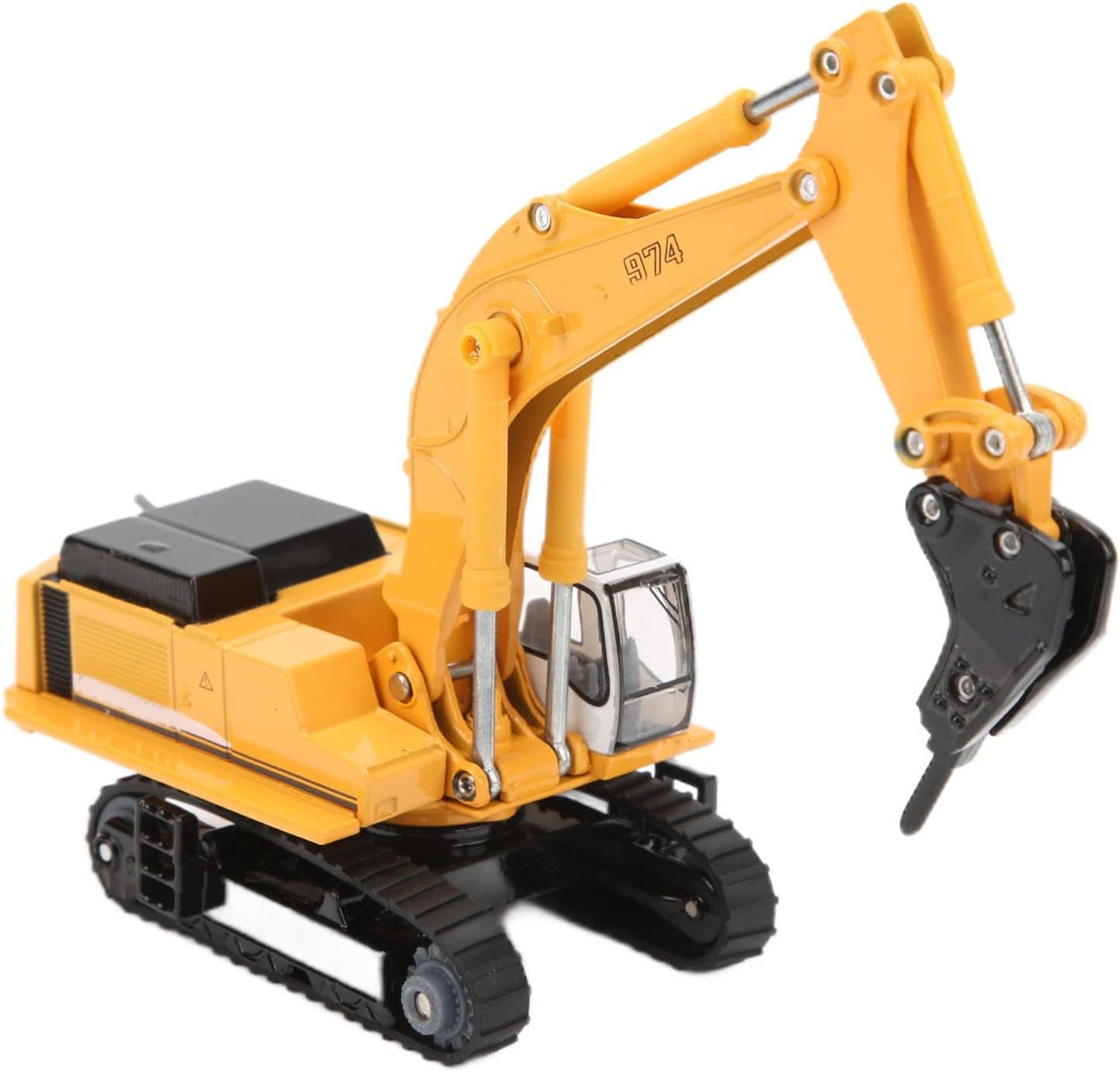 Crusher Engineering Voertuigmodel Zinklegering Speelgoedauto voor kinderen Fantasierijk spel Geel