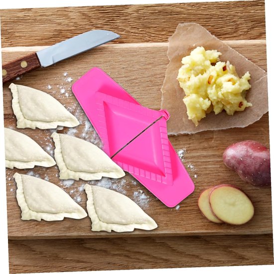 3 Stuks Delige Non-stick Plastic Dumpling Maker Set met Handmatige Empanada Press Snel Eenvoudig Maken van Vierkante Dumplings Gyoza Pierogies Wontons Keuken — afbeelding 2