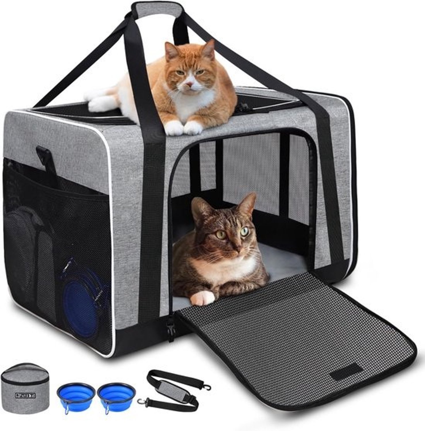 Reisbench - voor honden en katten - Robuuste en zachte transportbox