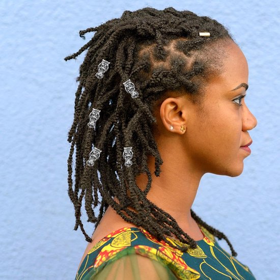 10 Stuks Delige Metalen Haarmanchetten met Grote Opening voor Vlechten Dreadlocks Duurzame Dreadlock-accessoires voor Vrouwen Mannen Realistische Haarkralen voor Creatieve Styling — afbeelding 3