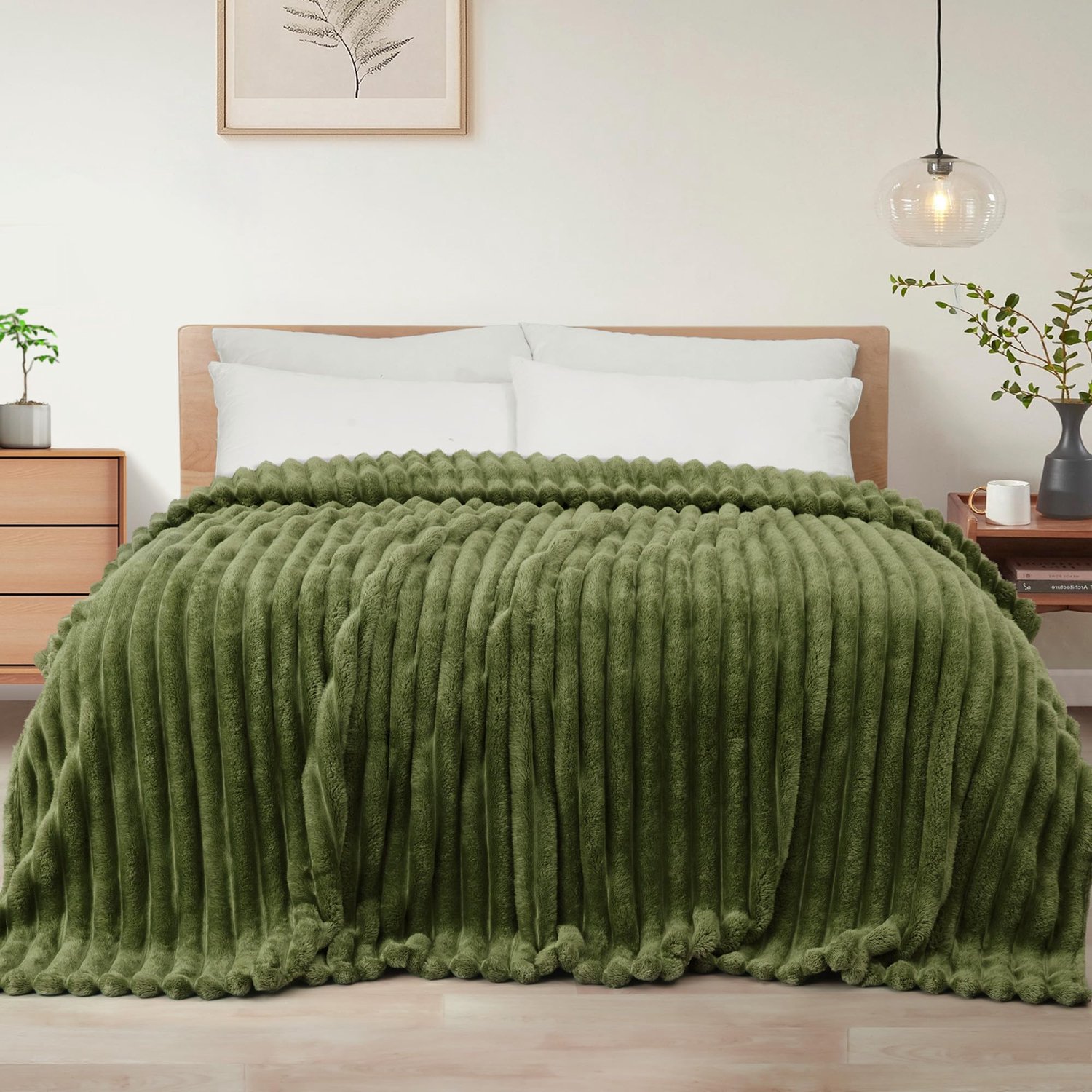 Exclusivo Mezcla Omkeerbare Polardeken, Gestreept Jacquard, Licht en Zacht