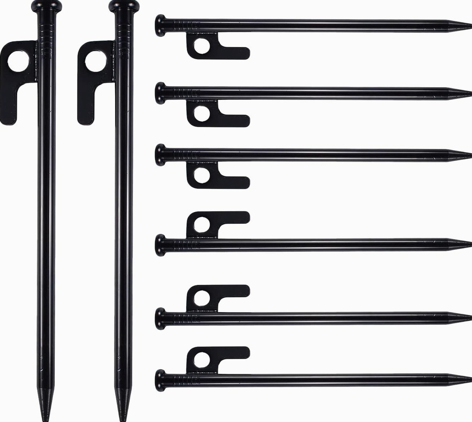 8x Hamer Haringen 30cm Gietijzer Zwart - Stevig & Duurzaam