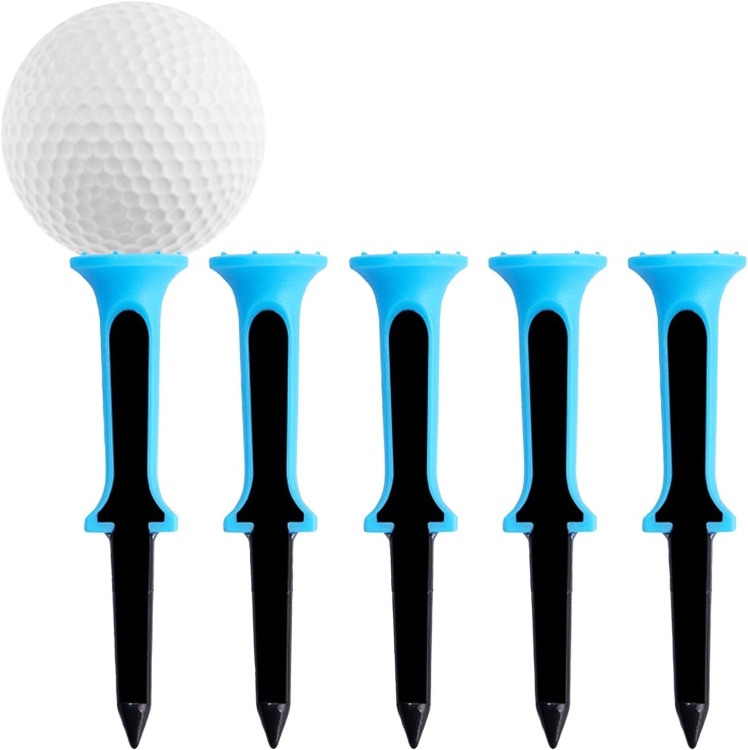 Golftees - 5 Stukken Lengte Trainer - Draagbare 8 Centimeter Tees Voor Voedsel Putting Gras Beginners Cursus Rijden Range Reizen Tuin