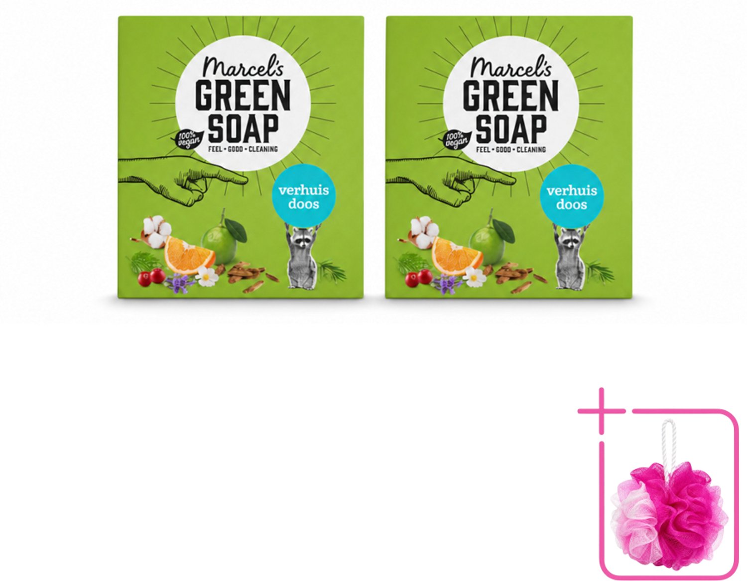 2 x Marcel's Green Soap - Verhuisdoos - Duurzaam Schoonmaken - Natuurlijke verzorging - 8 Zeepjes - Bulkverpakking - Verhuizing - Douchemop - Schoonmaken
