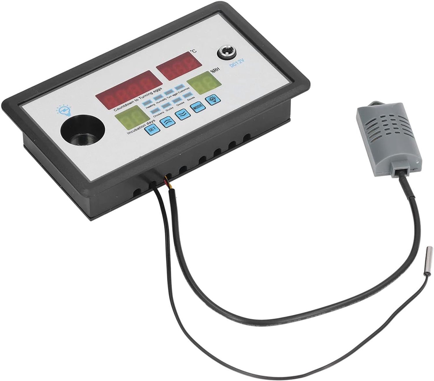 Chrees Intelligente Eierincubatorcontroller Timer voor eenden- en Ganzeneieren 12V Automatische Digitale Thermostaat voor duiven- en Kwarteleitjes