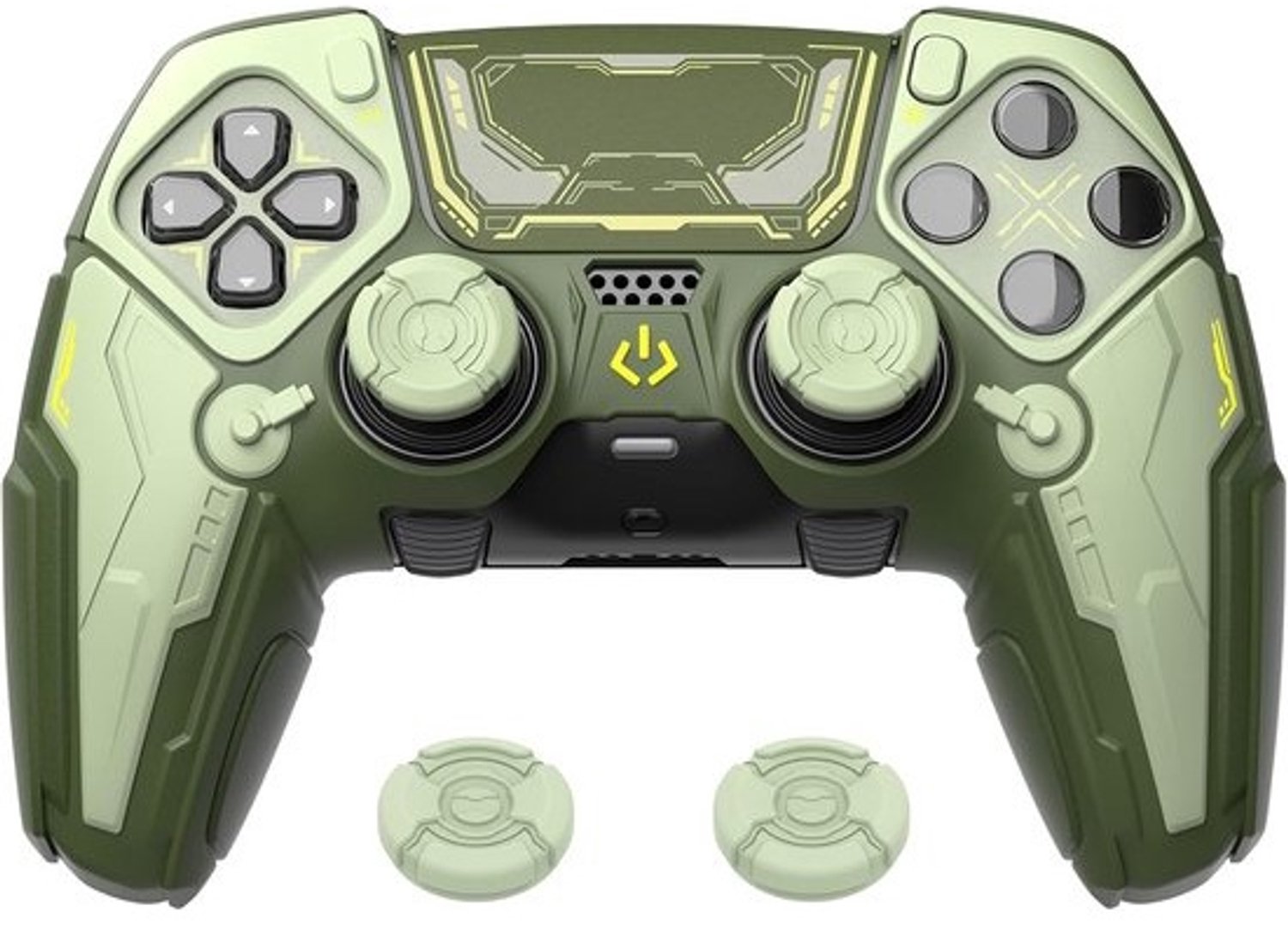 Antislip siliconen case - Voor PS5 Edge-controller - Schokbestendige beschermhoes - Met joystickgrips en stickers