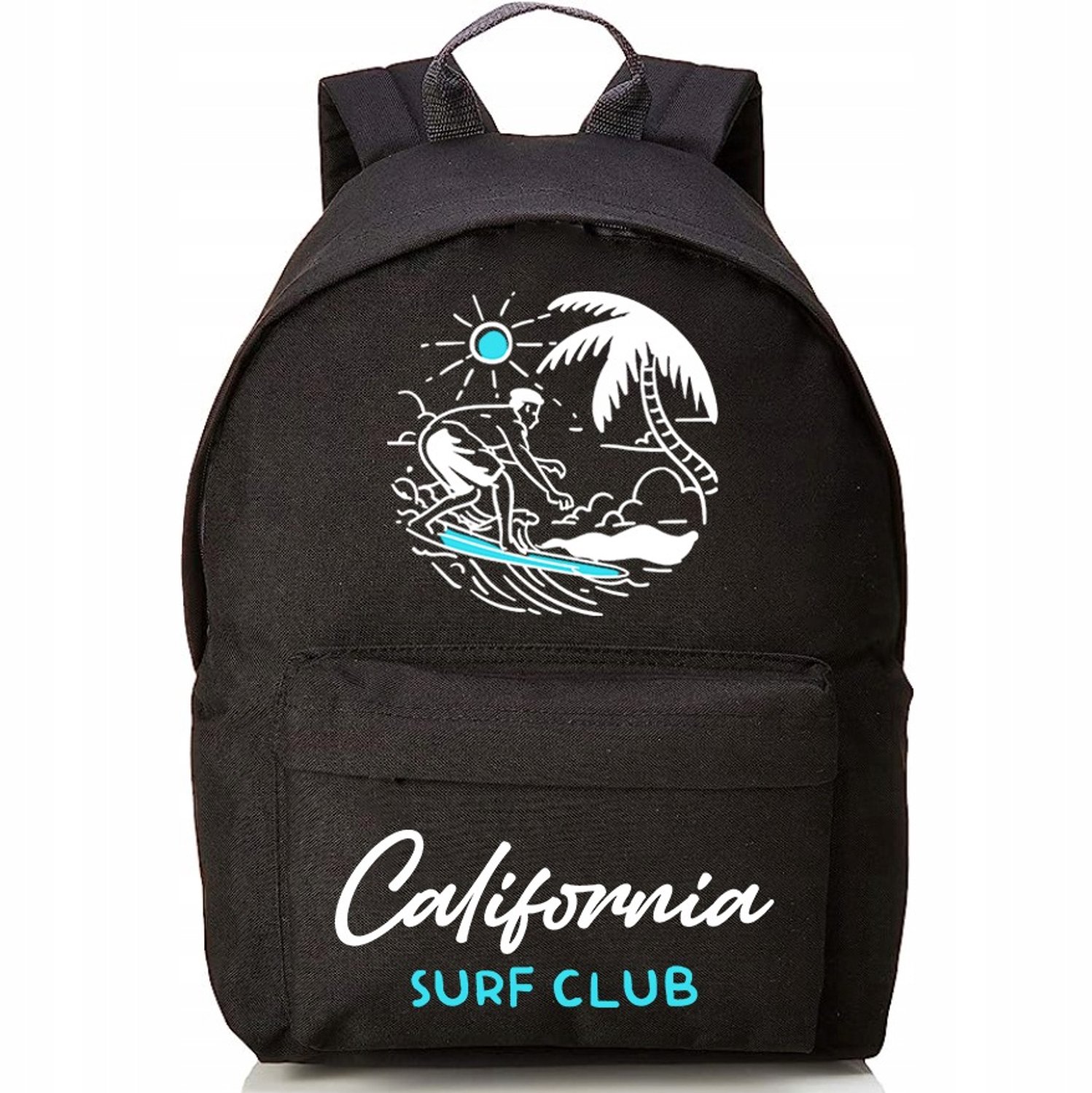 Zwarte 20L Reistas voor Vakantie & Vliegtuig - California Surf Club