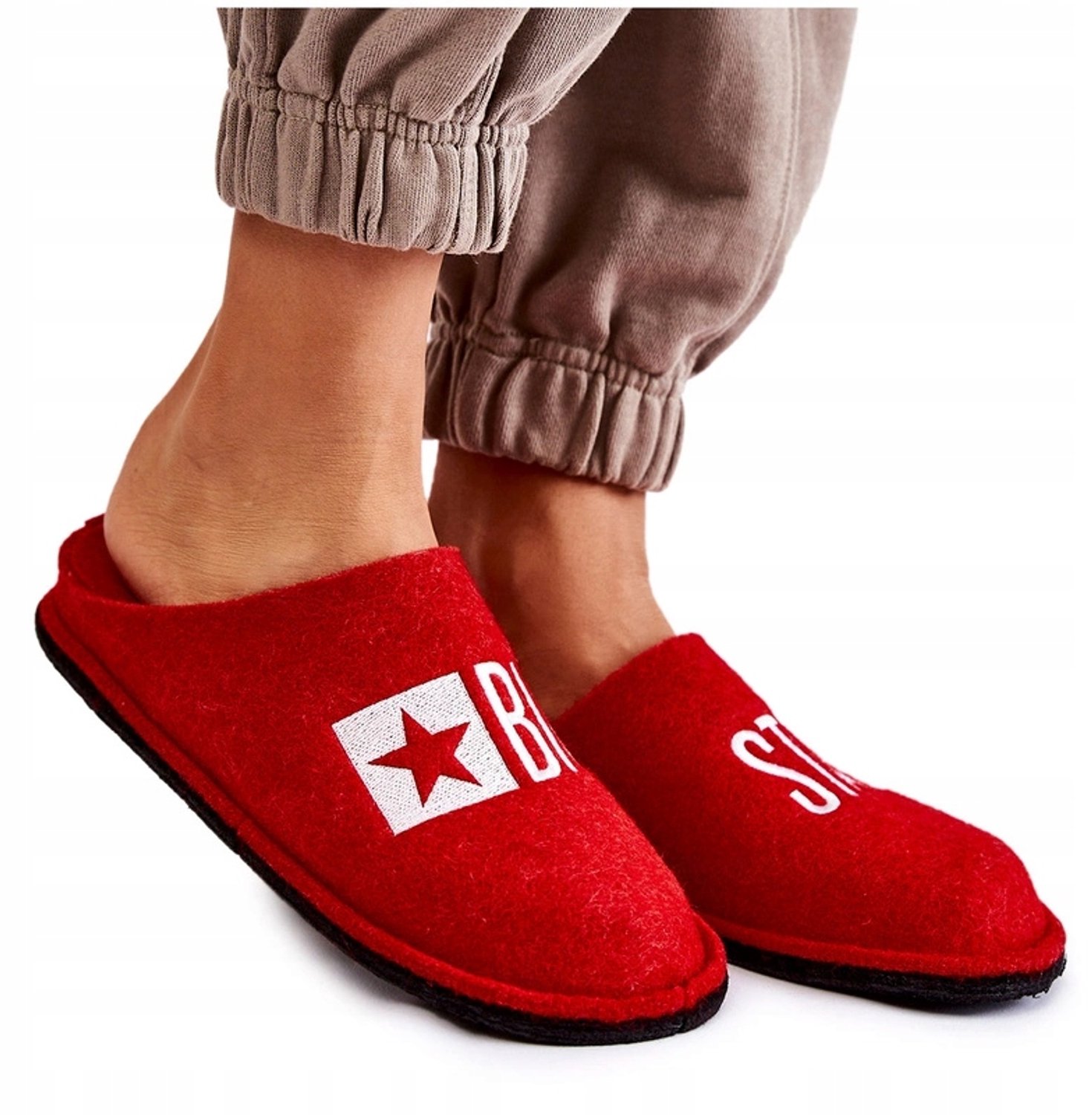 Big Star Dames Pantoffels KK276022 Rood Maat 36