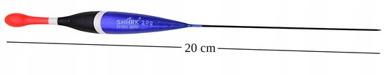 Shark Balsa Dobber 2.0g / 20cm - Hoge Kwaliteit Dobber — afbeelding 3