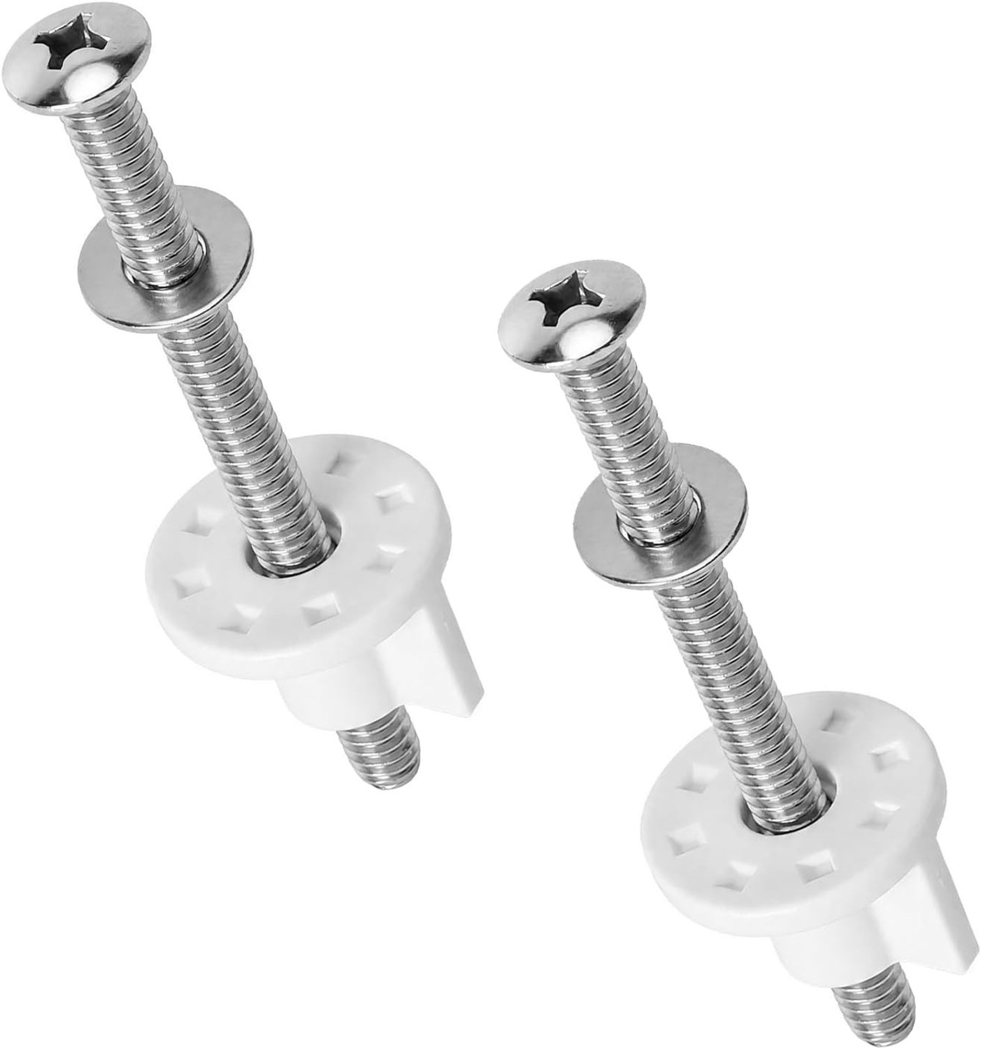 Toiletbril bevestigingsset van 4, 80mm schroeven voor een stevige grip op de toiletbril, eenvoudig te monteren en duurzaam